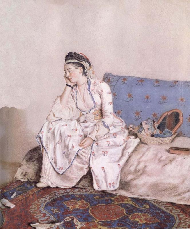 Jean-Etienne Liotard Portrait of Mary Gunning Countess of Coventry oil painting image